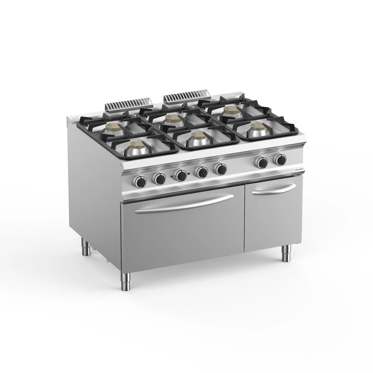 Gasherd Dexion Lux 980 - 120/90 mit Elektrobackofen - 4 Kochstellen - 33 kW