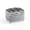 Gasherd Dexion Lux 980 - 120/90 mit Gasbackofen - 4 Kochstellen - 61 kW