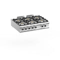 Gasherd Dexion Lux 980 - 120/90 - Tischgerät - 4 Kochstellen - 54 kW