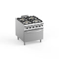 Gasherd Dexion Lux 980 - 80/90 mit Gasbackofen - 4 Kochstellen - 47 kW