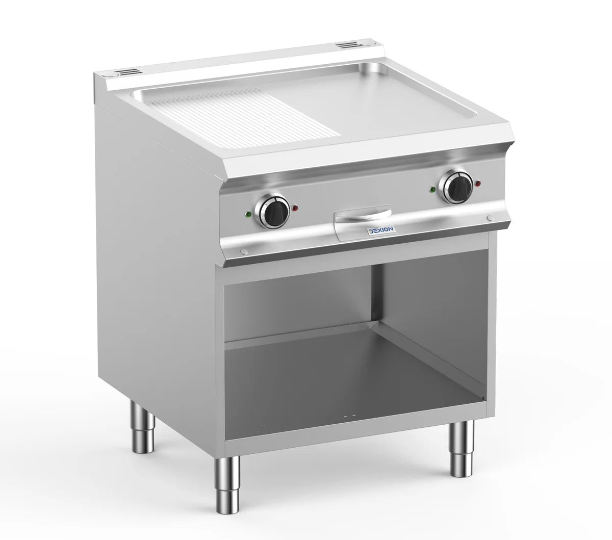 Elektrogrillplatte Dexion Lux 700 - 70/73 - ½ glatt, ½ gerillt - 10 kW