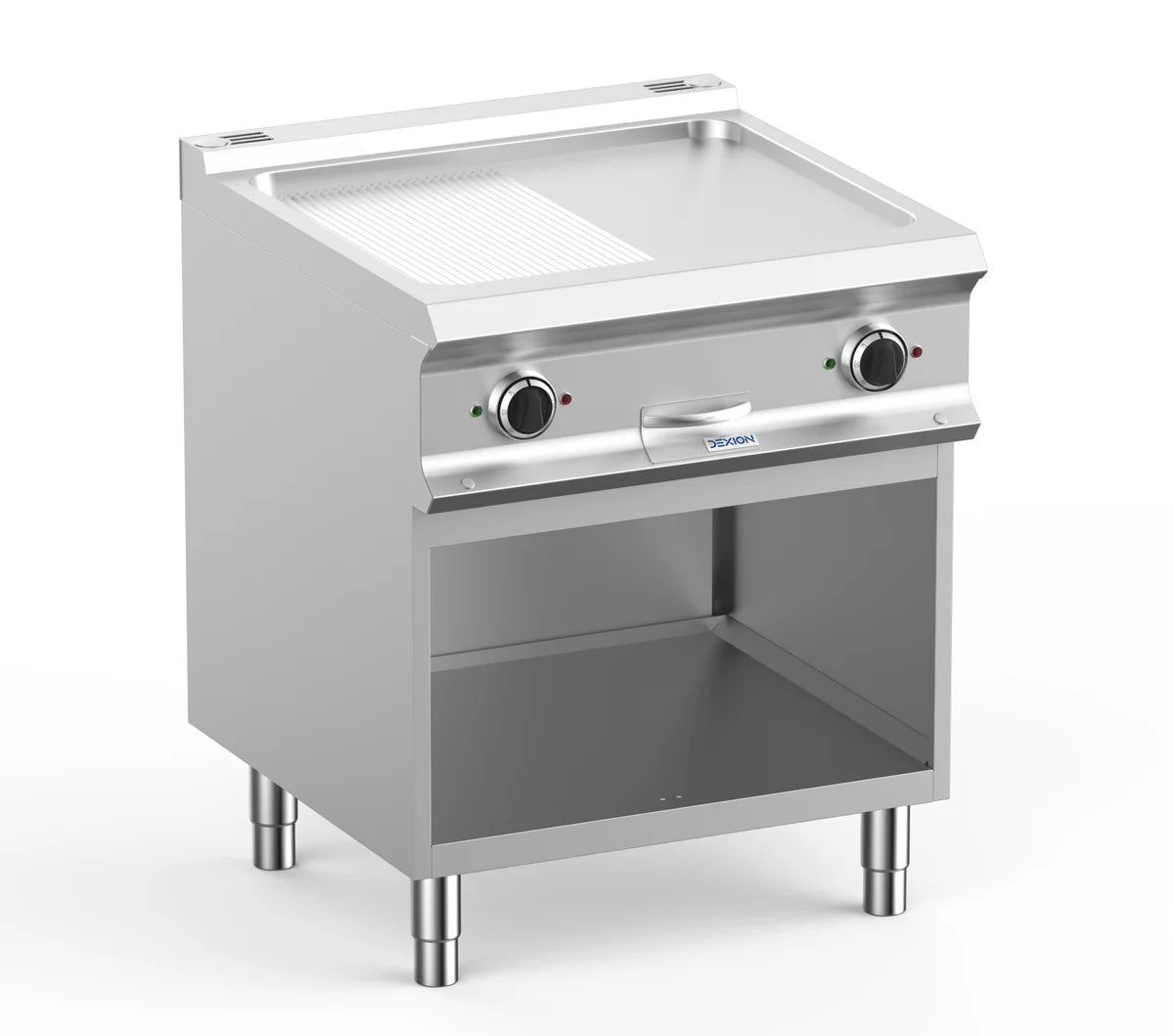 Elektrogrillplatte Dexion Lux 700 - 70/73 - ½ glatt, ½ gerillt - 10 kW