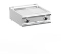 Elektrogrillplatte Dexion Lux 700 - 70/73 - ½ glatt, ½ gerillt, verchromt, Tischgerät - 10 kW