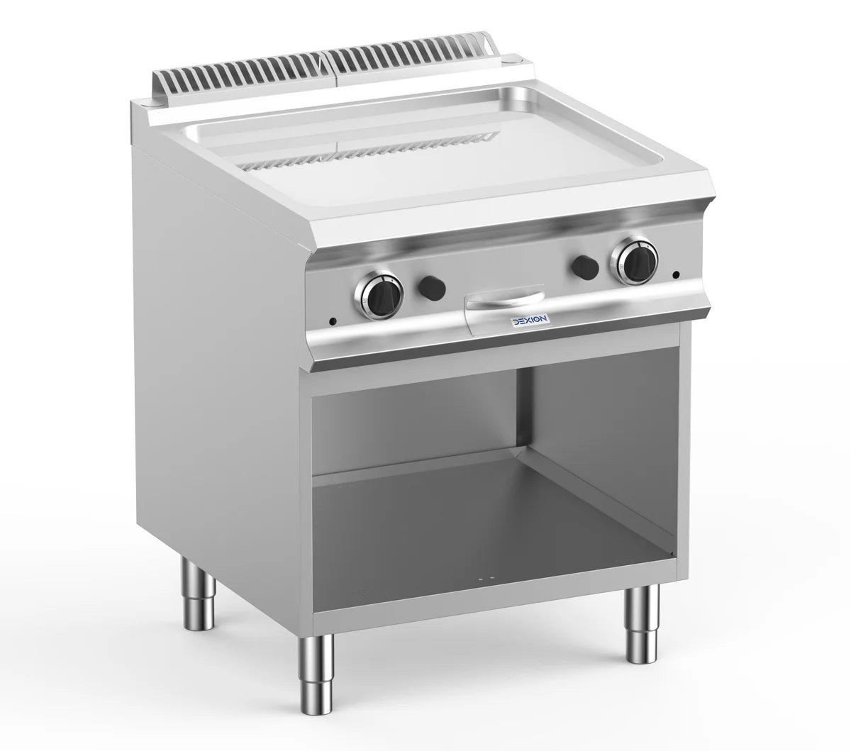Gasgrillplatte Dexion Lux 700 - 70/73 - glatt, verchromt - 14 kW