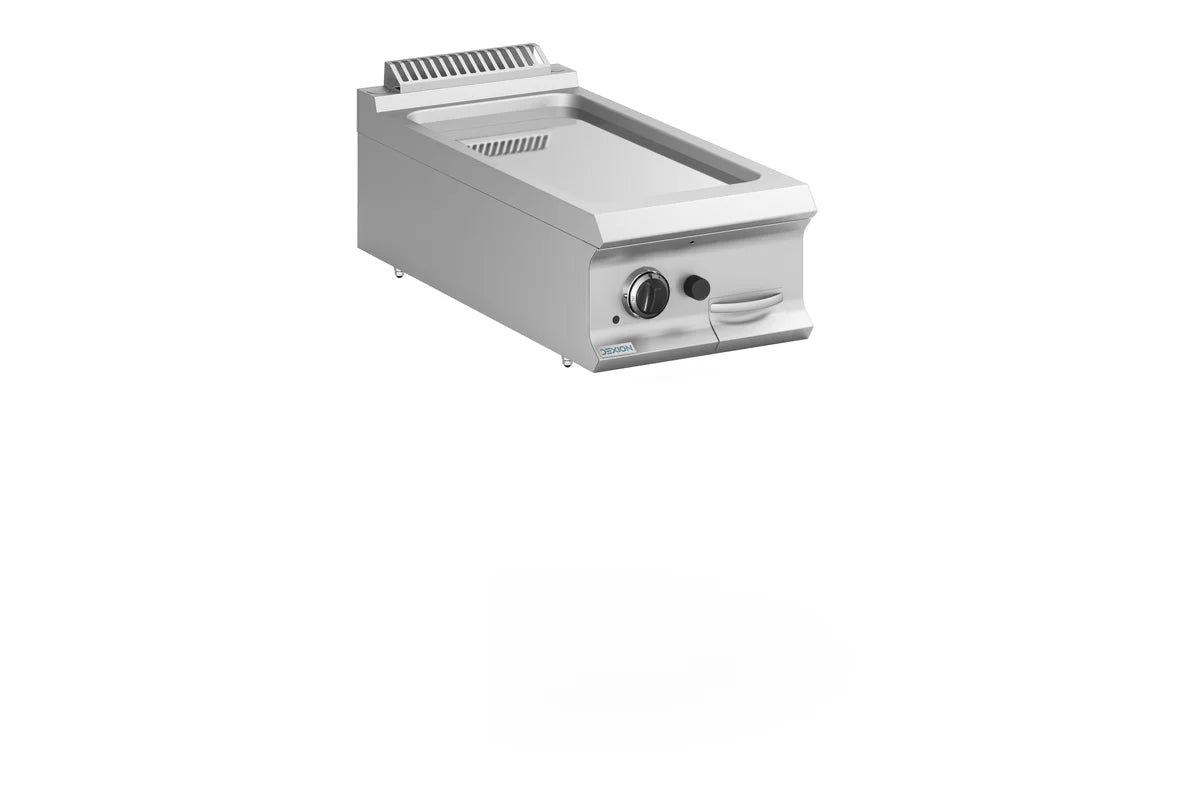 Gas-Grillplatte Dexion Lux 980 - 40/90 - glatt, verchromt - Tischgerät - 9,2 kW