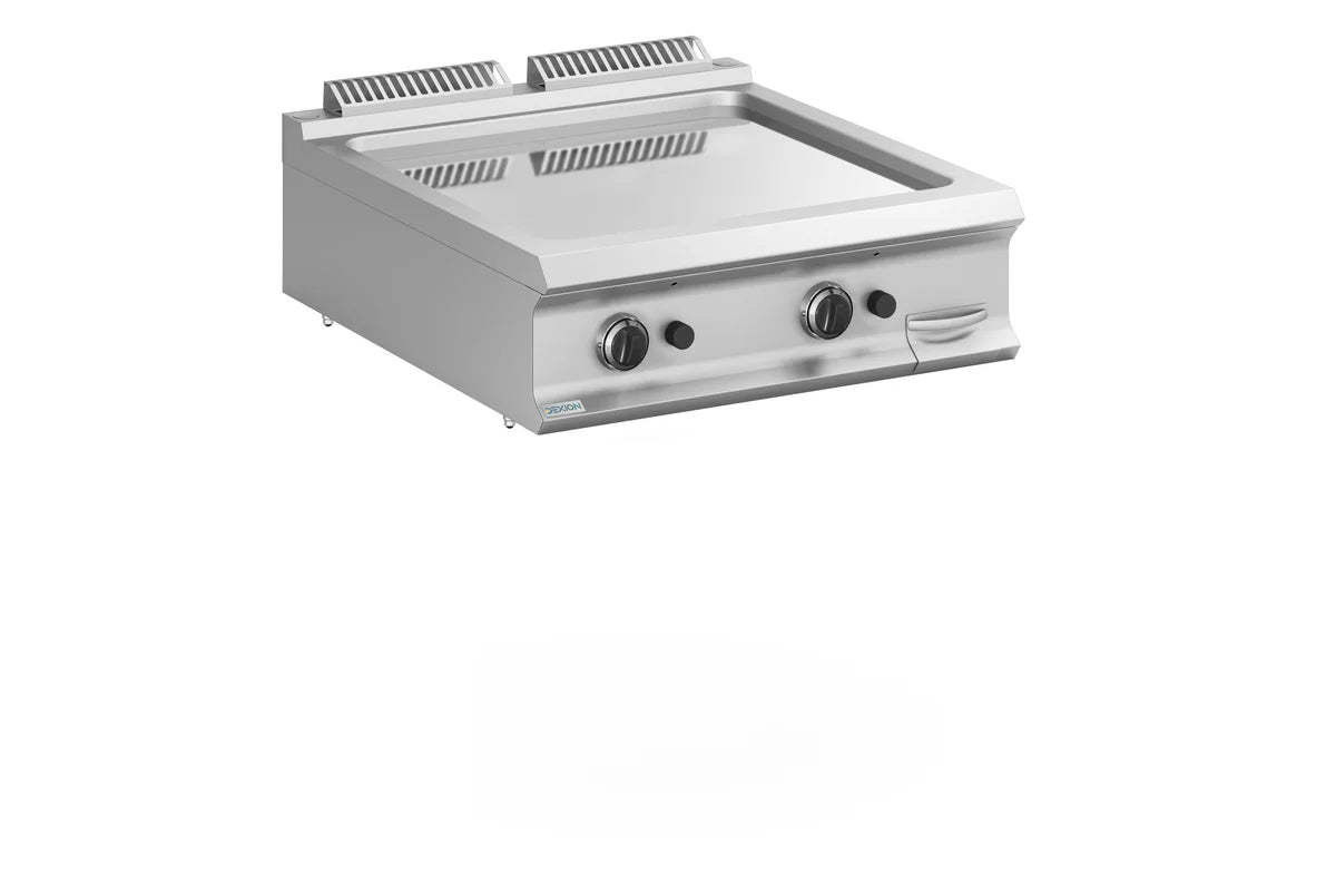 Gas-Grillplatte Dexion Lux 980 - 80/90 - glatt, verchromt - Tischgerät - 18,4 kW