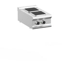 Elektroherd Dexion Lux 700 - 40/73 - Tischgerät - 2 quadratische Kochfelder - 5,2 kW