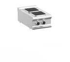 Elektroherd Dexion Lux 700 - 40/73 - Tischgerät - 2 quadratische Kochfelder - 5,2 kW