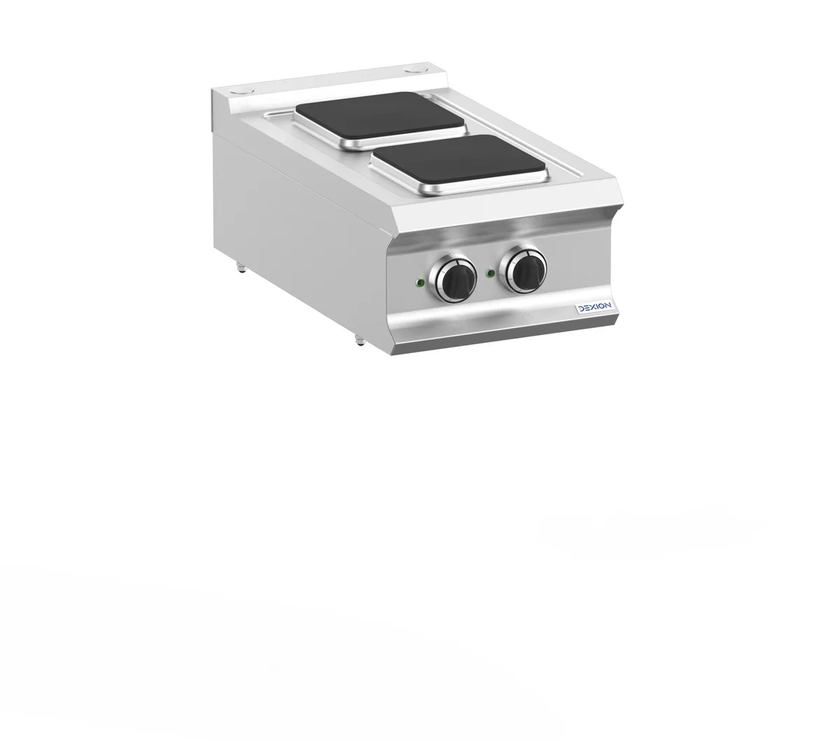 Elektroherd Dexion Lux 700 - 40/73 - Tischgerät - 2 quadratische Kochfelder - 5,2 kW