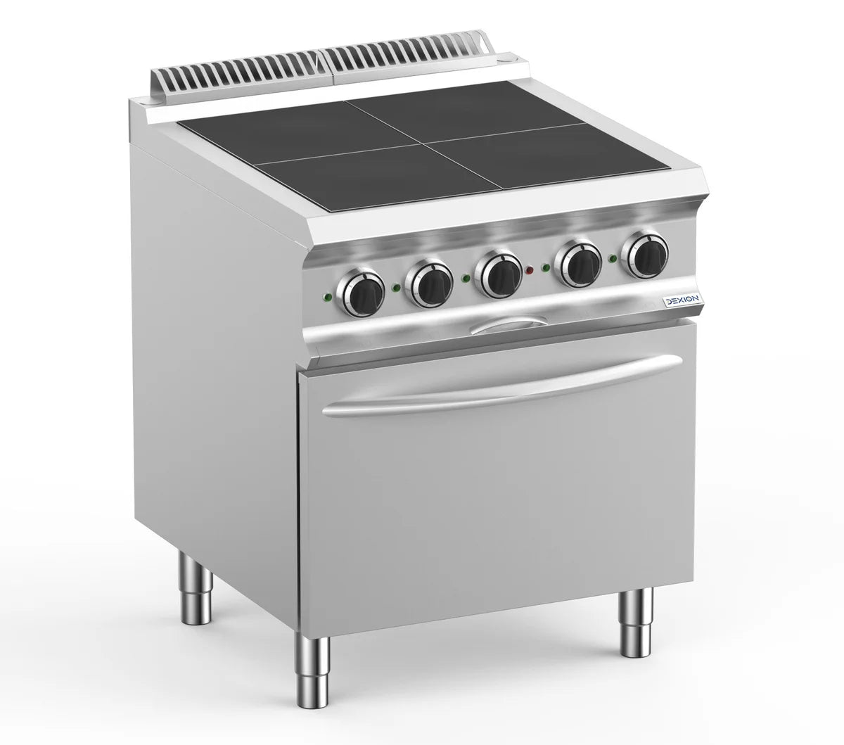 Elektroherd Dexion Lux 700 - 70/73 mit Elektrobackofen - 4 quadratische, abgesenkte Kochfelder - 10 kW
