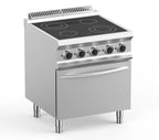 Ceranherd Dexion Lux- 700 - 70/73 mit Elektrobackofen - 4 runde Kochflächen - 13,9 kW