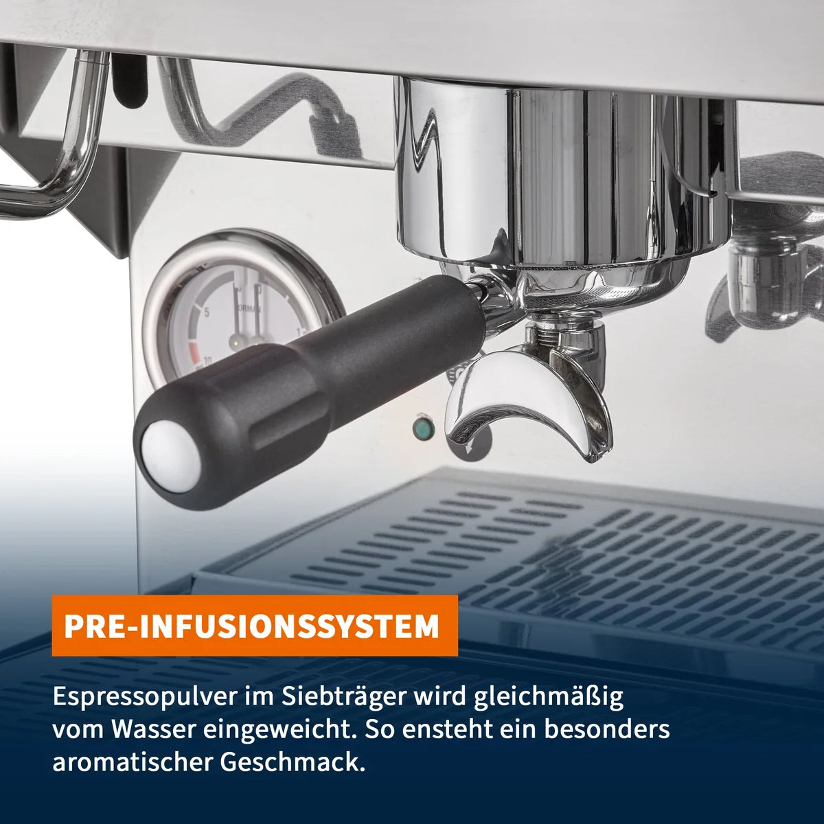 Espressomaschine MILANO 1 GR Automatik inkl. Preinfusionssystem