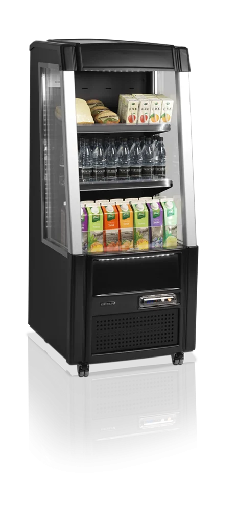 Tefcold Standkühlvitrine ODC60BLACK offen schwarz
