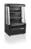 Tefcold Standkühlvitrine ODC90BLACK offen schwarz