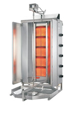 Potis Dönergrill / Gyrosgrill Erdgas GD5 - achteckige Fettwanne
