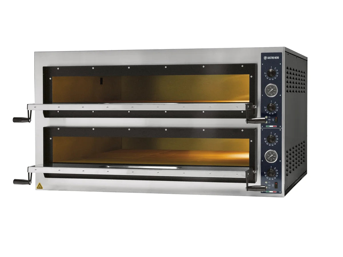 Pizzaofen PROFI PLUS 6+6x36 cm breit Vollschamott