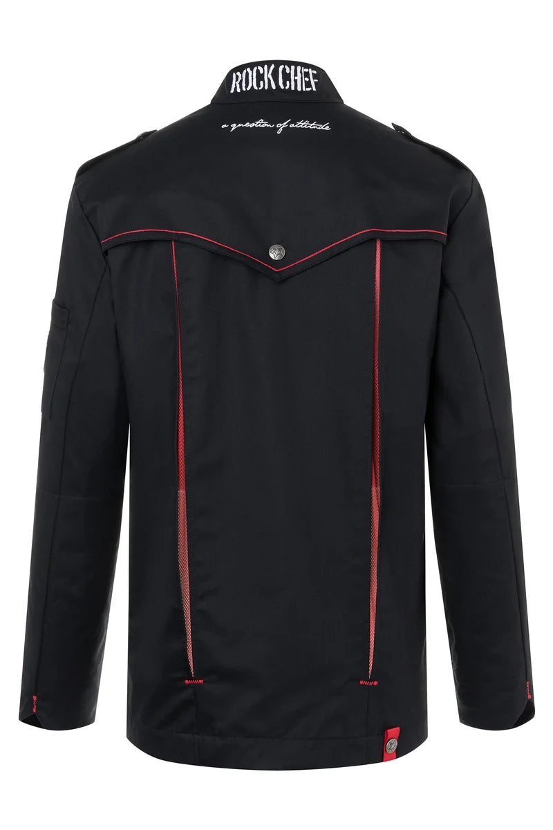 Herrenkochjacke ROCK CHEF®, schwarz, Größe: 62