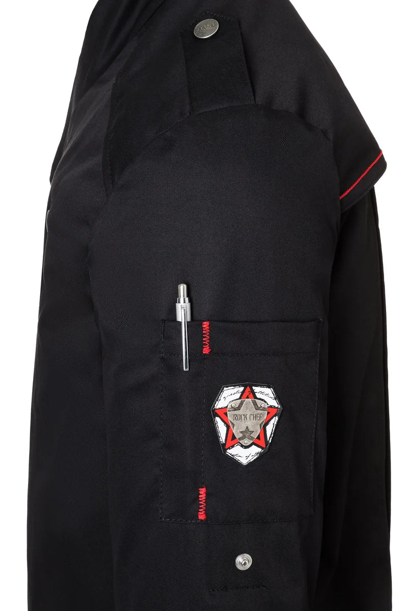 Herrenkochjacke ROCK CHEF®, schwarz, Größe: 62