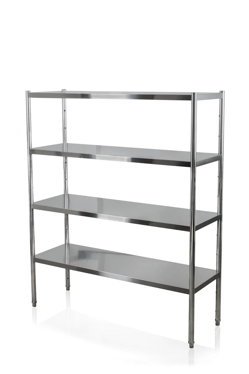 Edelstahl Regal Basic 1200x500x1800 mm, Selbstmontage