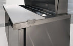 Coreco Saladette US Range 1200 - 2/0 mit Glasaufsatz