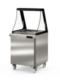 Coreco Saladette US Range 700 - 1/0 mit Glasaufsatz