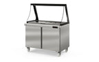 Coreco Saladette US Range 1200 - 2/0 mit Glasaufsatz