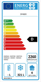 Lagertiefkühlschrank ECO 590 Liter Kühlvolumen, mit 1 Tür, abschließbar, weiß
