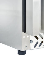 Lagertiefkühlschrank ECO 590 Liter Kühlvolumen, mit 1 Tür, abschließbar, Edelstahl