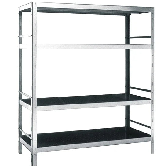 Mastro Regal aus Edelstahl mit 4 Regalböden, 1500x500x1800 mm