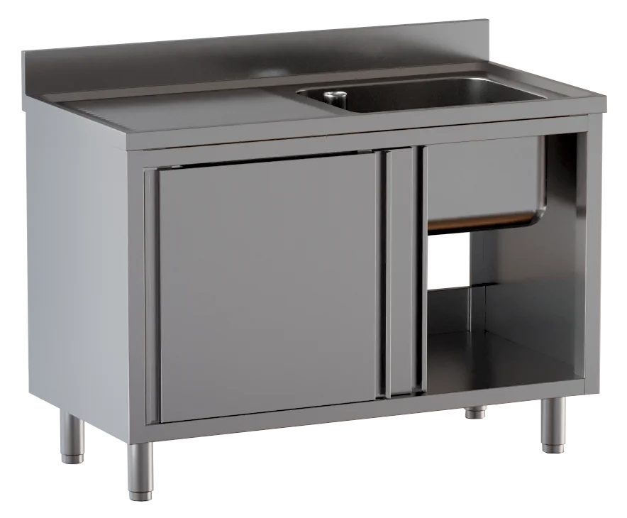 Spülschrank ECO 10x6 mit 1 Becken rechts