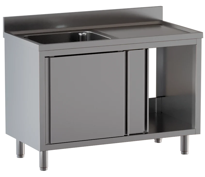 Spülschrank ECO 12x6 mit 1 Becken links