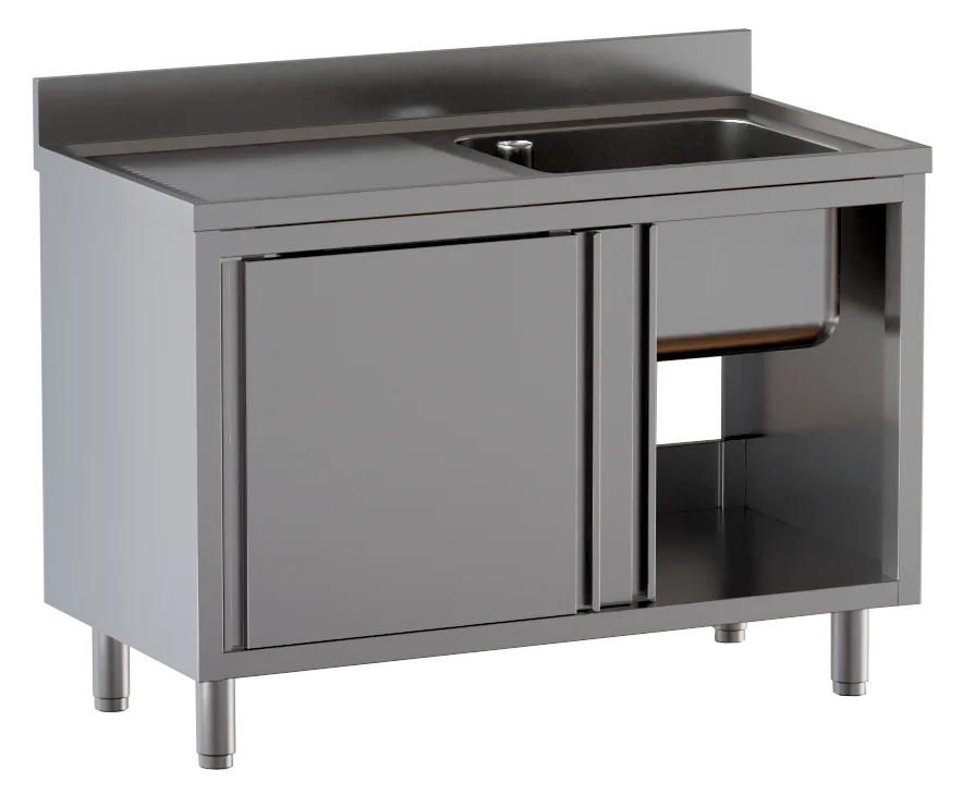Spülschrank ECO 12x7 mit 1 Becken rechts