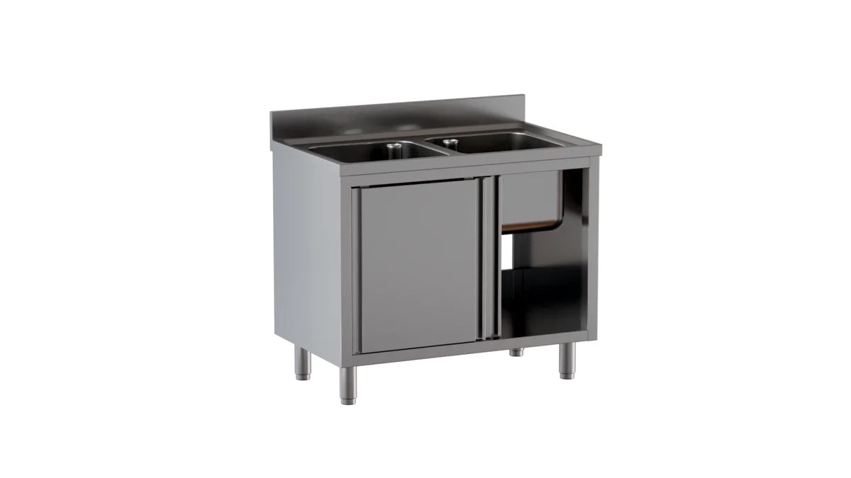 Spülschrank ECO 12x7 mit 2 Becken