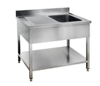 Spültisch Basic 10x7 mit 1 Becken rechts