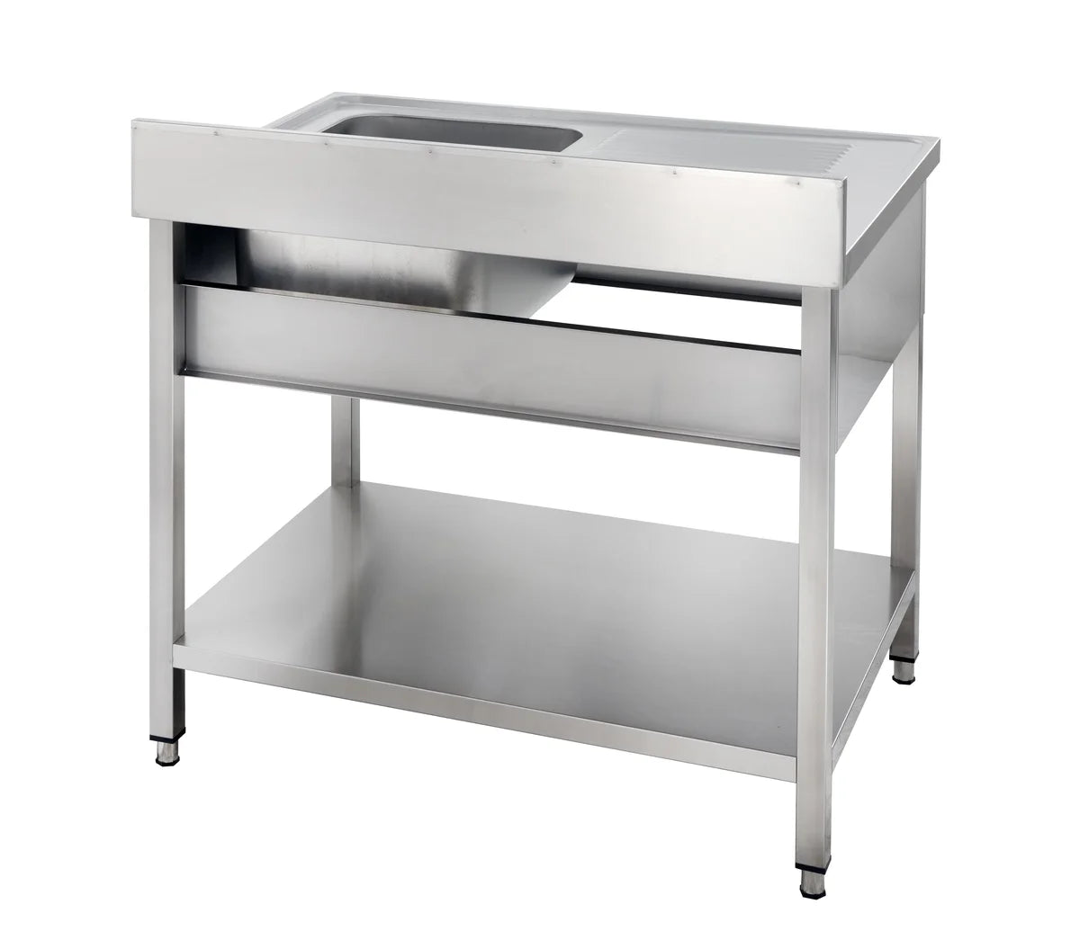 Spültisch Basic 10x7 mit 1 Becken rechts