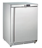 Lagerkühlschrank ECO 170 Liter Kühlvolumen, mit 1 Tür, abschließbar, Edelstahl