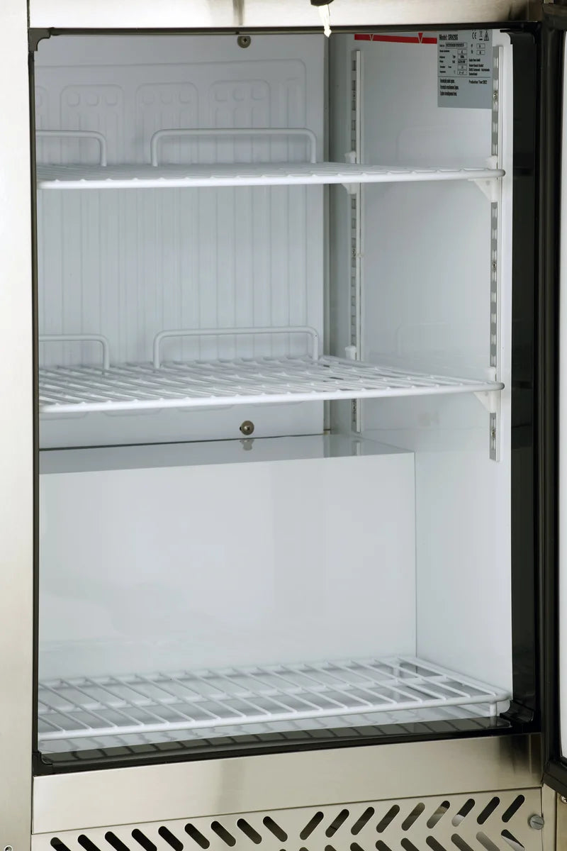 Lagerkühlschrank ECO 170 Liter Kühlvolumen, mit 1 Tür, abschließbar, Edelstahl