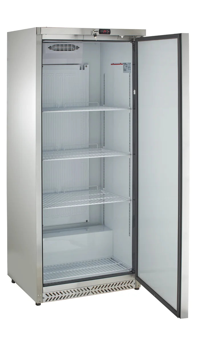Lagerkühlschrank ECO 380 Liter Kühlvolumen, mit 1 Tür, abschließbar, Edelstahl