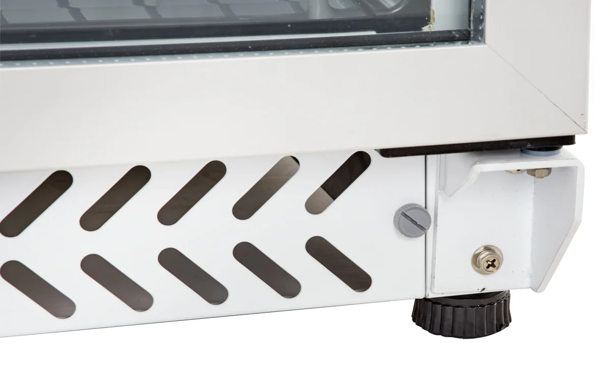 Lagerkühlschrank ECO 590 Liter Kühlvolumen, mit 1 Glastür, abschließbar, LED, weiß