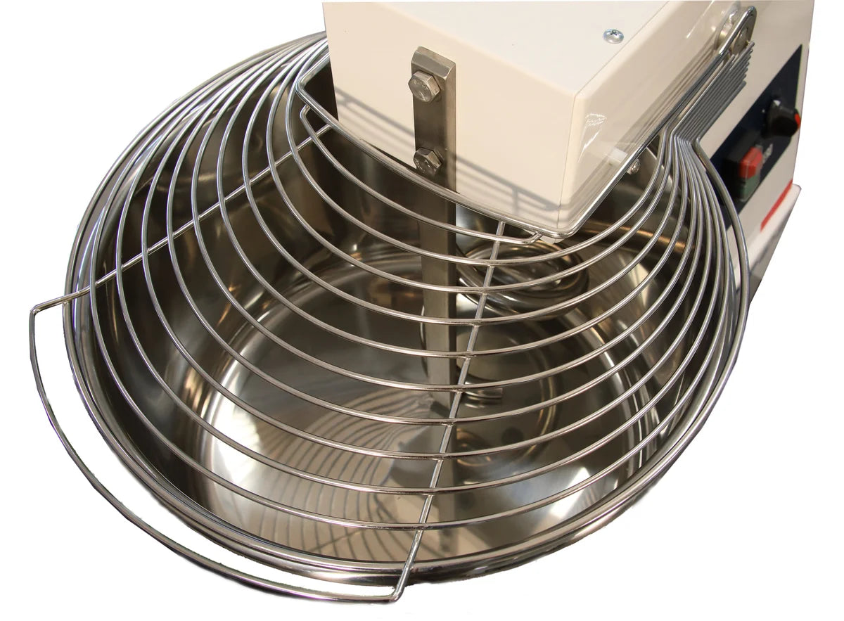 Spiral-Teigknetmaschine PROFI 22 Liter 400V mit Rollen - fester Kopf