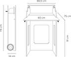 MOWI STANDWICKELTISCH