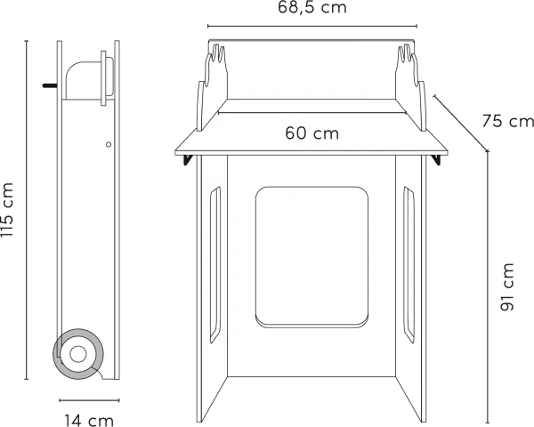 MOWI STANDWICKELTISCH