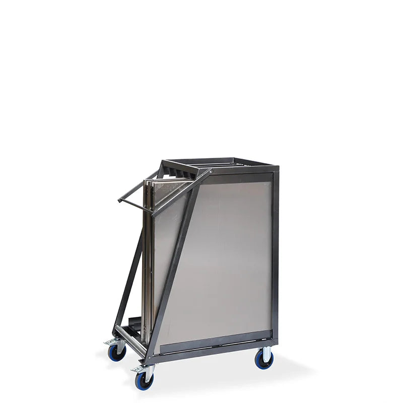Feros Transportwagen für bis zu 5 Edelstahl Klapptische, 880 x 650 x 1130 mm