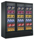 A&S Gefrierkühlschrank 1530 Liter schwarz, 3 Klapptüren