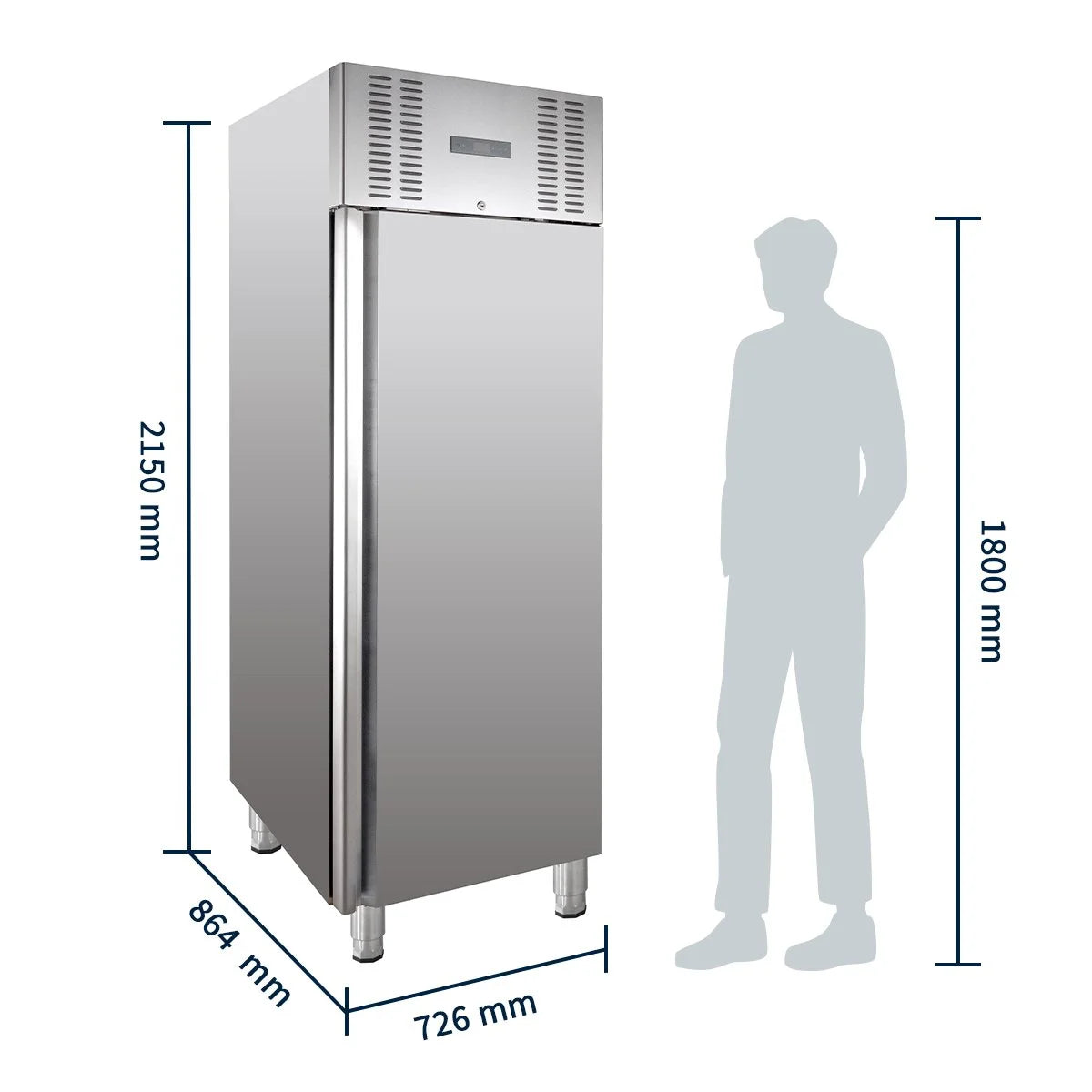 Tiefkühlschrank ELINE 650 GN 2/1 Monoblock - hohe Energieeffizienz