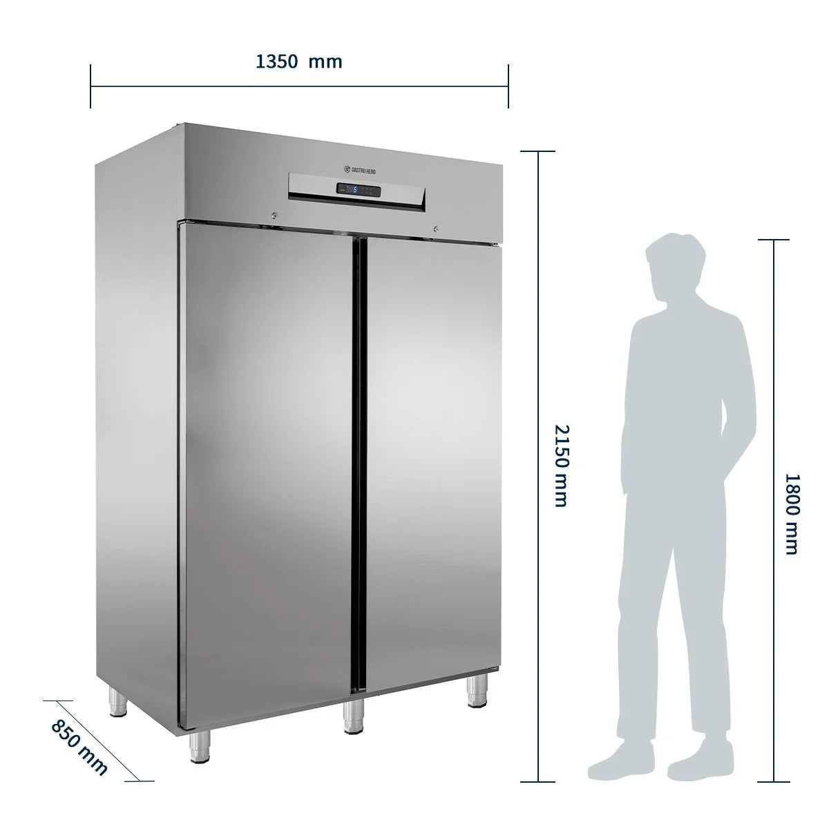 Tiefkühlschrank Profi 1400 GN 2/1 Superior - mit 2 Türen