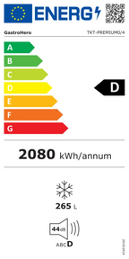 Coreco Tiefkühltisch Premium 0/4 mit Aufkantung