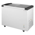 Tiefkühltruhe ECO 350 mit Glasschiebedeckel, 4 Rollen