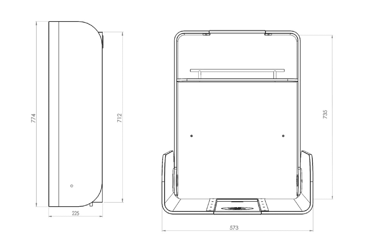 Wandwickeltisch KAWAmidi Oak