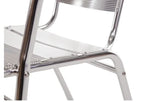 Bistrostühle Bolero aus Aluminium mit gerundeter Armlehne - 4 Stück